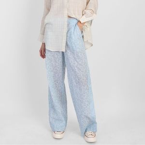 New KOCH Jules Pants Sky Bloom, Size L New w/Tag Retail $420